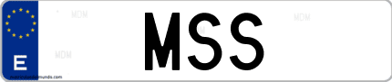 Matrícula de España MSS