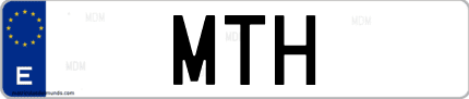 Matrícula de España MTH