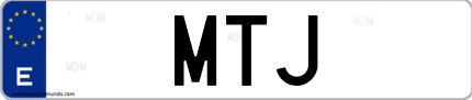 Matrícula de España MTJ