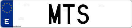 Matrícula de España MTS