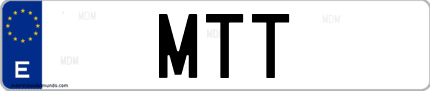 Matrícula de España MTT