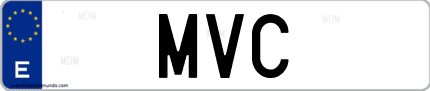 Matrícula de España MVC