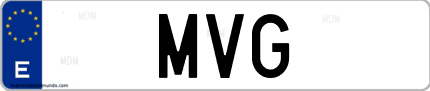 Matrícula de España MVG