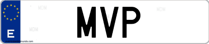 Matrícula de España MVP