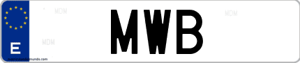 Matrícula de España MWB