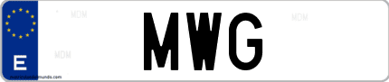 Matrícula de España MWG