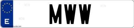 Matrícula de España MWW