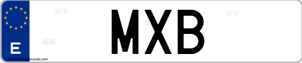 Matrícula de España MXB
