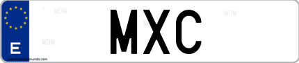Matrícula de España MXC
