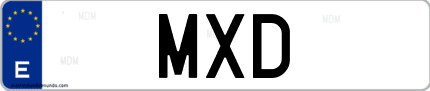 Matrícula de España MXD
