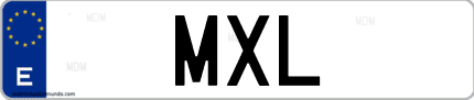Matrícula de España MXL