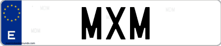 Matrícula de España MXM