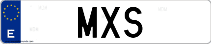 Matrícula de España MXS