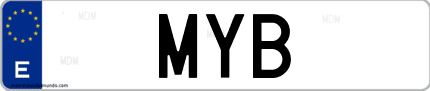 Matrícula de España MYB