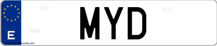 Matrícula de España MYD