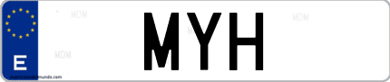 Matrícula de España MYH