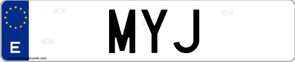 Matrícula de España MYJ