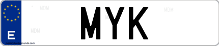 Matrícula de España MYK