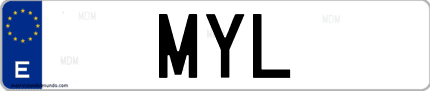 Matrícula de España MYL