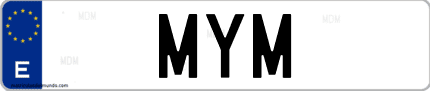 Matrícula de España MYM