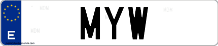 Matrícula de España MYW