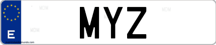Matrícula de España MYZ
