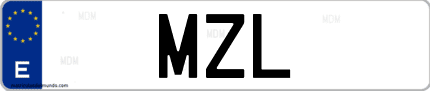 Matrícula de España MZL