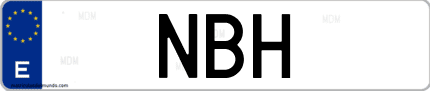 Matrícula de España NBH