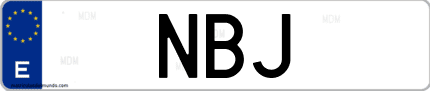 Matrícula de España NBJ