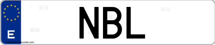Matrícula de España NBL