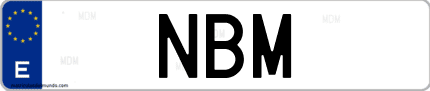 Matrícula de España NBM