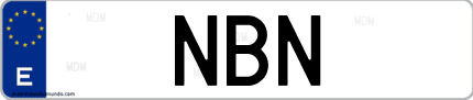 Matrícula de España NBN