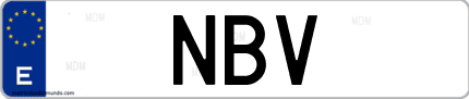 Matrícula de España NBV