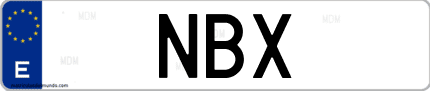 Matrícula de España NBX