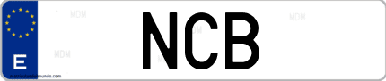 Matrícula de España NCB
