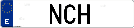 Matrícula de España NCH