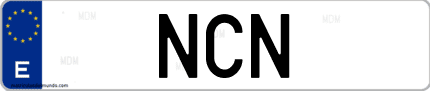 Matrícula de España NCN