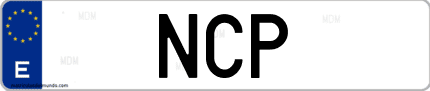 Matrícula de España NCP