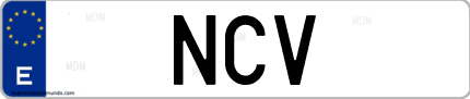 Matrícula de España NCV