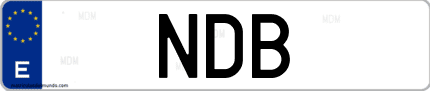Matrícula de España NDB