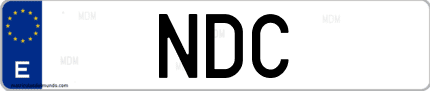 Matrícula de España NDC