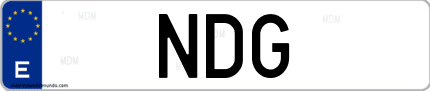 Matrícula de España NDG