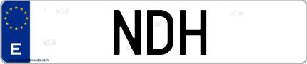 Matrícula de España NDH