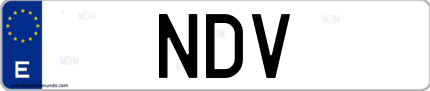 Matrícula de España NDV