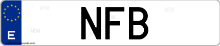 Matrícula de España NFB