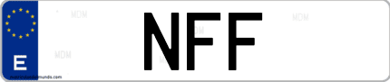 Matrícula de España NFF