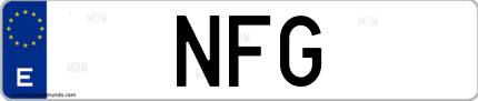 Matrícula de España NFG