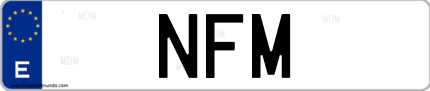 Matrícula de España NFM