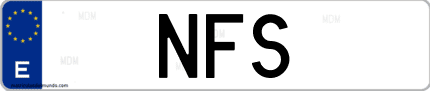 Matrícula de España NFS