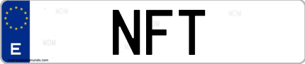 Matrícula de España NFT